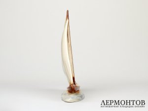 Статуэтка «Яхта». Керамика, Ditmar-Urbach, Чехословакия, 1930-е годы