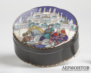 Шкатулка «Жар-птица». Фарфор, Heinrich, Villeroy & Boch, Германия, 1980-е годы