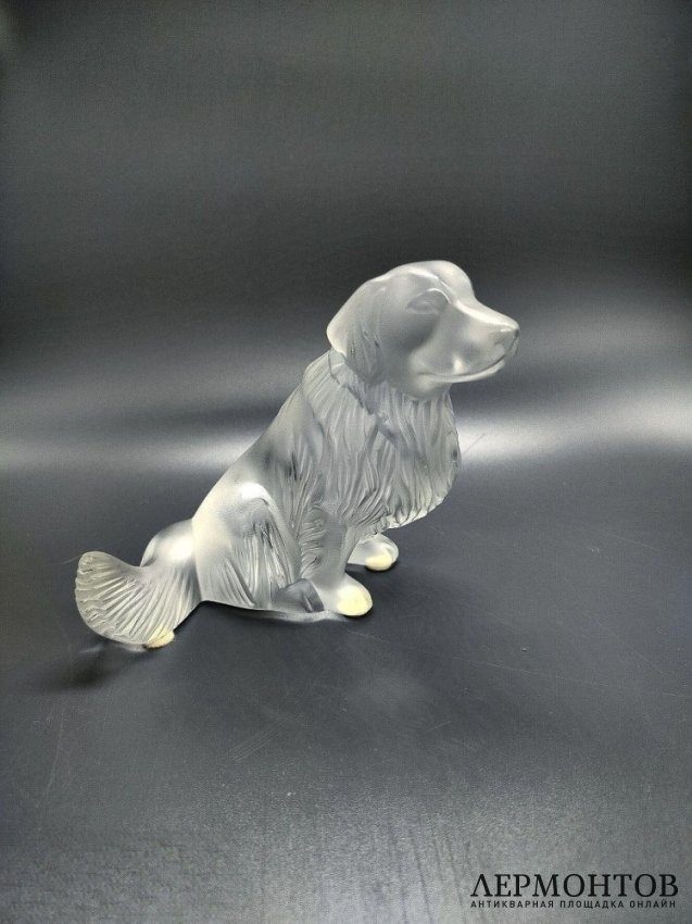 Статуэтка «Ретривер». Хрусталь, Lalique, Франция
