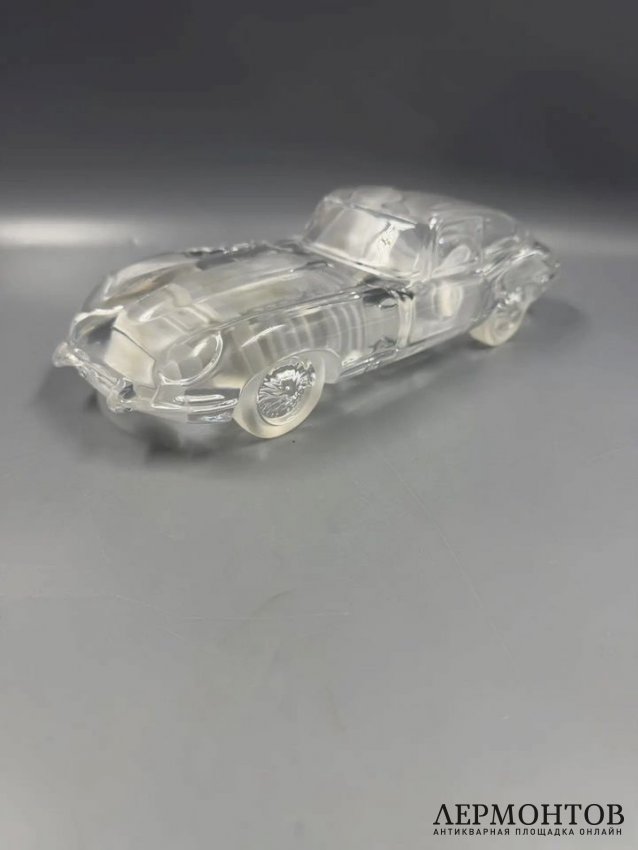 Модель автомобиля «Jaguar E-Type». Хрусталь, Daum, Франция, конец 20 века