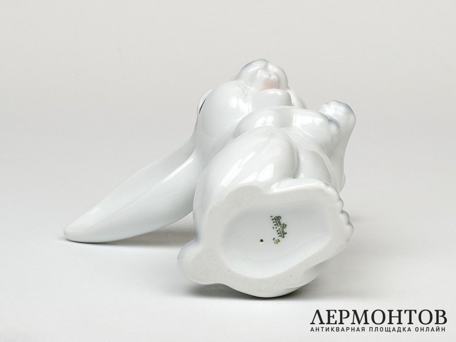 Статуэтка «Заяц». Фарфор, Rosenthal, Германия, 1960 год