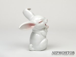 Статуэтка «Заяц». Фарфор, Rosenthal, Германия, 1960 год