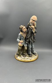 Статуэтка «Веселье». Бисквит, роспись, Villari, Италия, 1980–1990 годы
