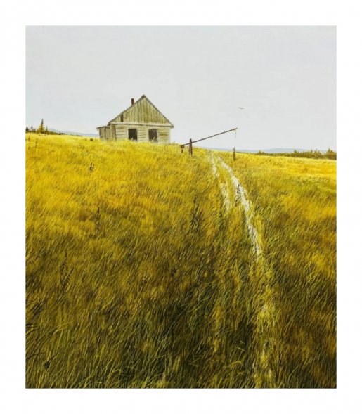 Картина «The flying of grey…». Холст, масло, А. Б. Елагин, Россия, 2008 год