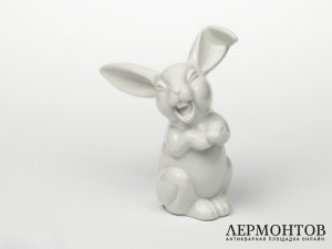 Статуэтка «Смеющийся заяц». Фарфор, Rosenthal, Германия, XX век