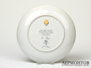 Тарелка настенная «Чайки». Фарфор, Hutschenreuther, Германия, 1984 год