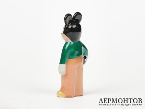Статуэтка «Микки Маус футболист». Фарфор, вероятно Ditmar-Urbach, Чехословакия, 1930-е годы