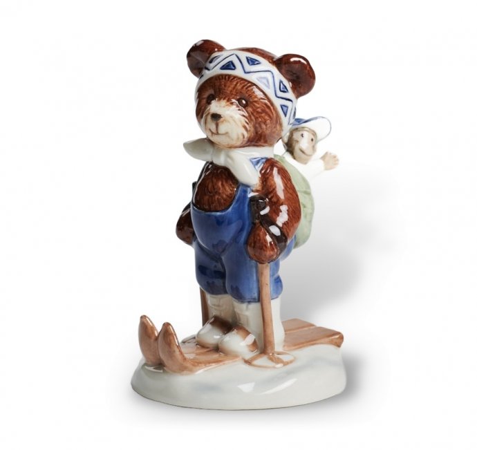Статуэтка «Freddie» из серии Teddy Collection. Фарфор, Bing & Grøndahl, Дания