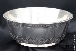 Чаша большая. Братья Грачевы. Серебро 84. Российская империя