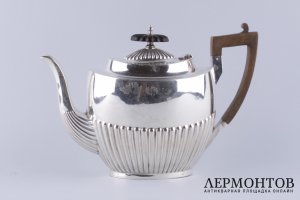 Чайник. Walker and Hall. Серебро 925 пробы. Шеффилд, Англия, начало XX в.