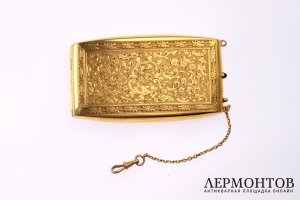 Золотой портсигар. Редкость. Золото 585 пробы.