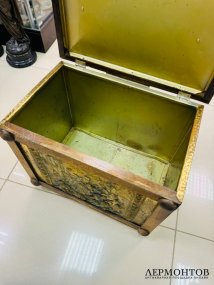 Короб для угля. Латунь, дерево, Великобритания, 2-я половина 20 века