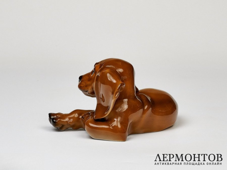 Статуэтка «Такса». Фарфор, Rosenthal, Германия, 1974 год