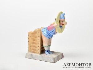Спичечница «Клоун». Фарфор, Австро-Венгрия, XIX век