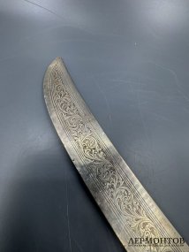 Нож для бумаг с черневым декором. Серебро 84 пробы, чернь, Россия, конец 19 века