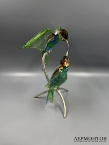 Скульптура «Пчелоеды» из коллекции «Crystal Paradise». Кристаллы, металл, Swarovski, дизайнер Heinz Tabertshofer, Австрия