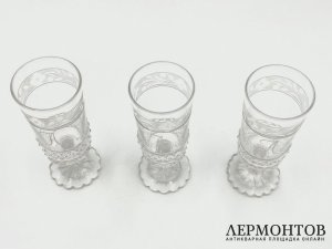 Бокалы. Императорский стеклянный завод, 19 век. Стекло.