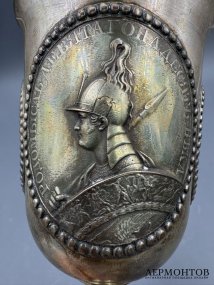 Кубок к 100-летию Отечественной войны 1812 года. Металл, серебрение, позолота, современная работа
