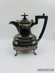 Чайно-кофейный сервиз, 4 предмета. Серебро 925, Walker & Hall, Англия, 1900