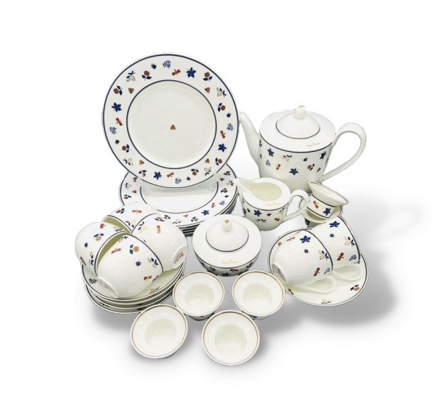 Чайный сервиз на 6 персон. Фарфор, Villeroy & Boch, дизайн Paloma Picasso, 20 в.