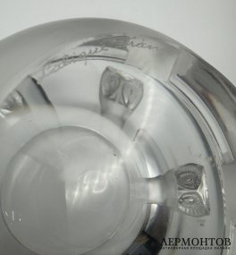 Ваза «Совы». Хрусталь, Lalique, Франция