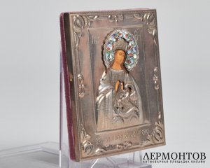 Икона «Блаженное Чрево». Серебро, современная работа