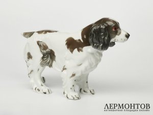 Статуэтка «Охотничий спаниель». Фарфор, Rosenthal, Германия, 1929 год