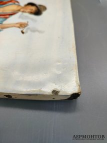 Пласт «Пастушок с трубкой». Фаянс, роспись, Западная Европа, начало 20 века