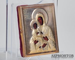 Икона «Троеручица». Серебро с позолотой, современная работа