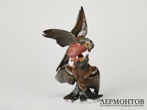 Статуэтка «Ссорящиеся зяблики». Фарфор, Rosenthal, Германия, 1973 год