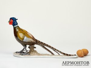 Статуэтка «Фазан». Фарфор, Rosenthal, Германия, 1980-е годы