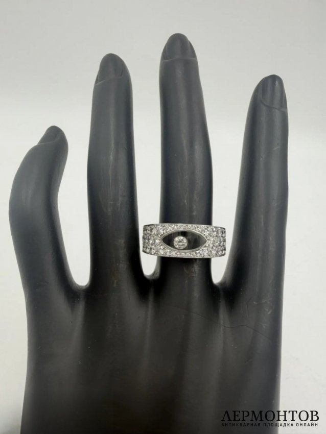 Кольцо «Happy Diamonds» с бриллиантами. Белое золото 750 пробы, Chopard