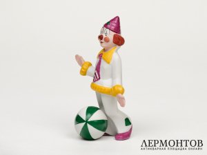 Статуэтка «Клоун с мячом». Фарфор, Hutschenreuther, Германия, 1985 год