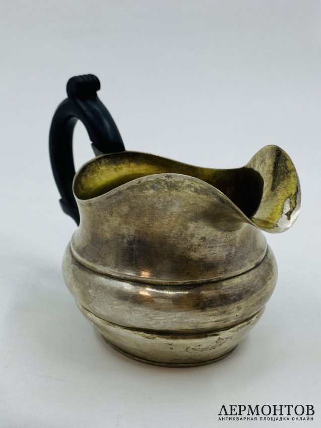 Молочник. Серебро 84 пробы, дерево, Россия, 1810-е годы