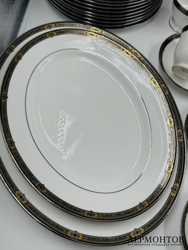 Чайный и столовый сервиз «Vintage Jewel» на 47 предметов. Фарфор, Lenox, США, 20 век