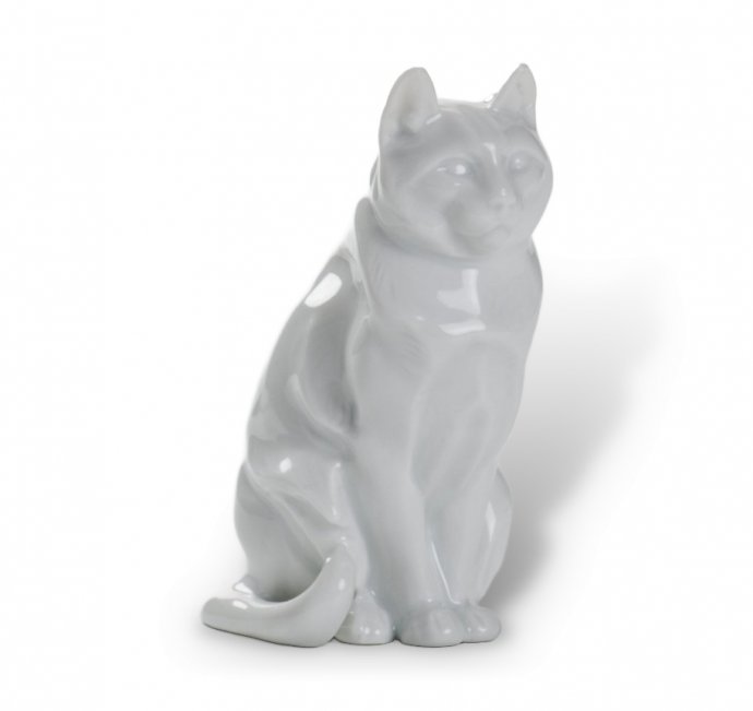 Статуэтка «Сидящая кошка». Фарфор, Rosenthal, Германия, 1926 год