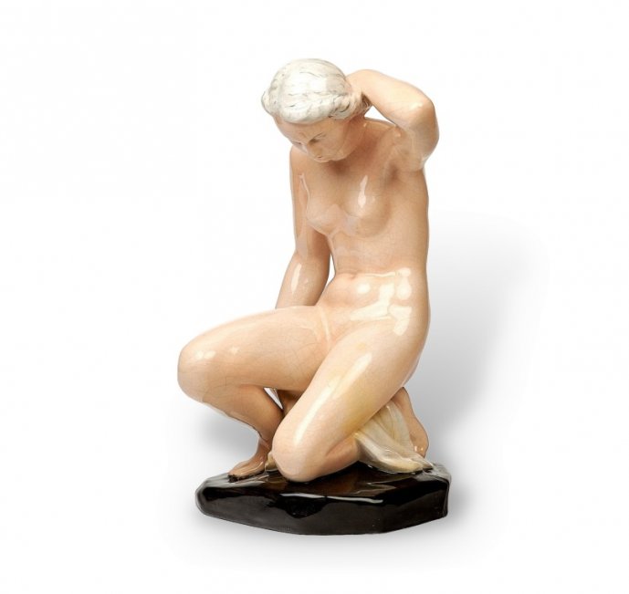 Статуэтка «Купальщица». Фарфор, Goebel, Германия, 1930-е годы