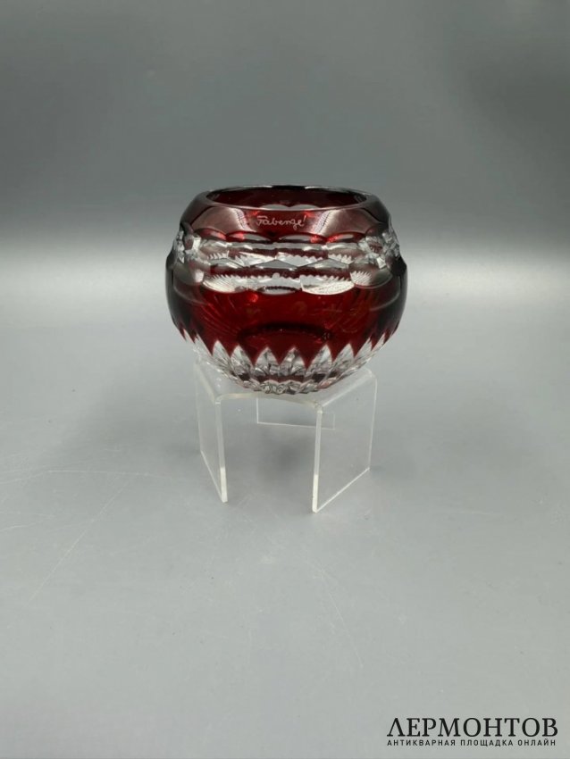 Парные подсвечники «Nadya». Цветной хрусталь, Faberge