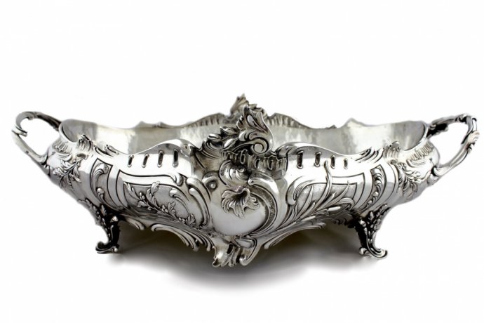 Ваза фруктовница. PAUL CANAUX et CIE. Серебро 950 пробы. Франция, XIX в.