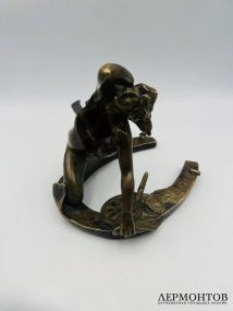 Скульптура «Фортуна» в стиле ар-нуво. Бронза, скульптор Charles Tabora, Франция, 1-я треть 20 века