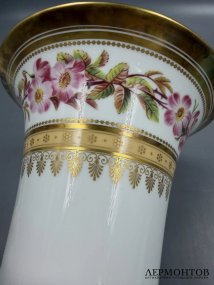 Ваза «Botanique». Лиможский фарфор, золото, Bernardaud, Франция