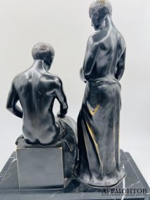 Скульптура «Архитекторы». Бронза, камень, Германия, 1-я треть 20 века