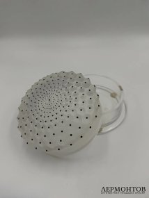 Пудреница «Cactus». Хрусталь, эмаль, Lalique, Франция