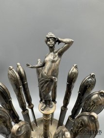 Набор фруктовых ножей в стиле модерн. Металл, Berndorf, Arthur Krupp, 1891–1927