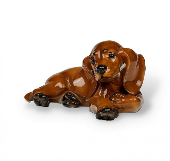 Статуэтка «Такса». Фарфор, Rosenthal, Германия, 1974 год