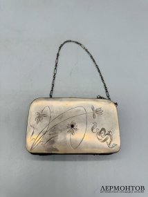 Кошелёк в стиле модерн. Серебро 84 пробы, Россия, 1908–1917 годы