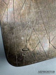 Сумочка-кошелёк с паутиной. Серебро 84 пробы, кожа, Г. Клингерт, Россия, 1908–1917 годы