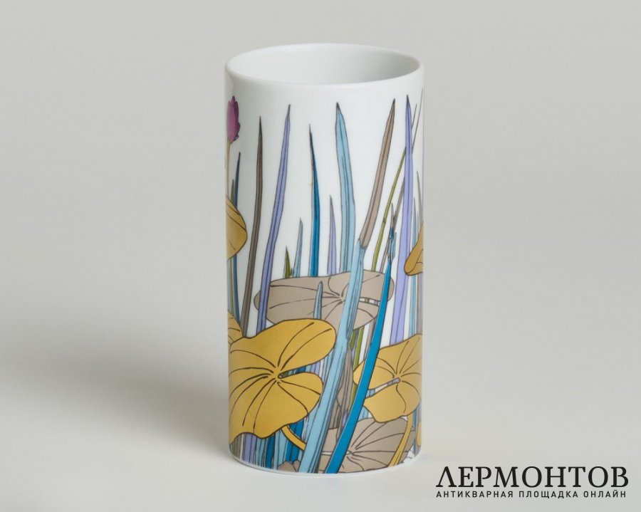 Ваза «Кувшинки». Фарфор, Rosenthal, Германия, 1989 год