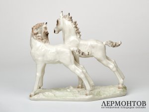 Статуэтка «Жеребята». Фарфор, Lorenz Hutschenreuther, Германия, 1970–1985 годы