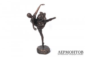 Скульптура балерина Уланова. Россия, Янсон-Манизер, Монументскульптура 1961 г. Бронза